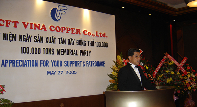 Kỷ niệm sản xuất tấn sản phẩm thứ 100.000